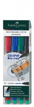 Püsiv marker Faber Castell Multimark M, 4 värvi komplekt
