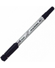 Püsimarker Pilot Twin, kahepoolne, 0.4 mm ja 0.8 mm, must