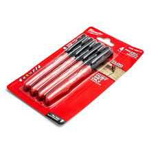 Püsiv marker Milwaukee 4932480551, 1-3 mm, must, 4 tk