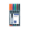 Püsiv marker STAEDTLER codec film OHP 317M, 1.0 mm, 6 värvi komplekt