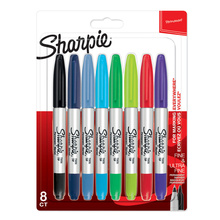 Püsimarkerite komplekt Sharpie Twin Tip, 8 tk
