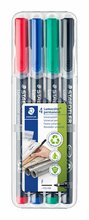 Püsiv marker Staedtler Lumocolor 318F, 0.6 mm, 4 värvi komplekt