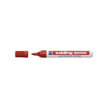 Püsiv marker Edding 3000, 1.5-3.1 mm, punane
