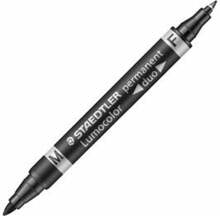 Kahepoolne püsimarker Staedtler Lumocolor Duo 348, must