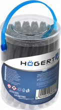 Püsimarkerid Hogert HT3B780, must, 45 tk