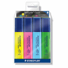 Tekstimarkerite komplekt Staedtler Textsurfer 364, 4 värvi, 4 tk