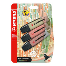 Tekstimarkerid Stabilo BOSOoriginal NatureColors, 3tk