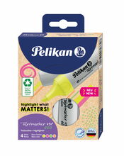 Tekstümarkerite komplekt Pelikan 490 eco neon, 4 tk