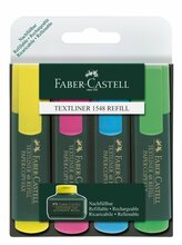 Tekstimarkerite komplekt Faber-Castell 48, 1,2-5 mm, 4 värvi