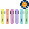 Tekstimarkerite komplekt Kores Bright Liner Plus, 6 pastelltooni