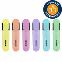 Tekstimarkerite komplekt Kores Bright Liner Plus, 6 pastelltooni