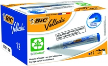 Valge tahvli marker Bic Velleda 1701, 1-5 mm, ümmargune otsik, sinine, 12 tk