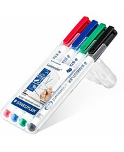 Tahvlimarkerite komplekt Staedtler Lumocolor slim 301, 4 värvi