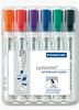 Valgetahvlimarkerite komplekt Staedtler Lumocolor, 6 tk