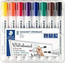 Valge tahvli markerite komplekt Staedtler Lumocolor, 8 tk