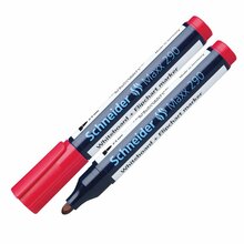 Tahvlimarker Schneider Maxx 290, 2-3 mm, ümmargune ots, punane
