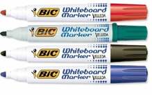 Valge tahvli markerite komplekt Bic Velleda 1701, 1-5 mm, 4 värvi