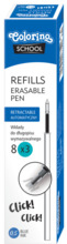 Täitevardad COLORINO automaatsele kustutatavale pastapliiatsile, 0,5 mm, 3 tk, sinine