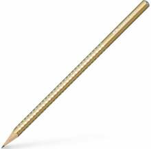 Harilik pliiats Faber-Castell Sparkle, B, kuldne