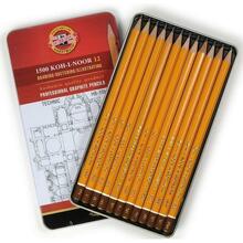 Joonistuspliiatsite komplekt Koh-I-Noor TECHNIC, 12 tk, HB-10H