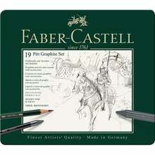 Joonistuspliiatsite komplekt Faber-Castell Pitt Graphite, 19 tk, 112973