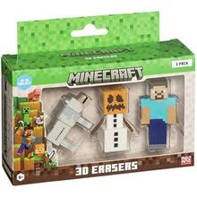 3D kustukummide komplekt P.M.I. Kids World Minecraft, 3 tk, B versioon