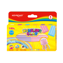Plastiliin Keyroad, 6 pastellvärvi
