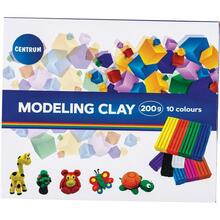Plastiliin Centrum Modeling Clay, 10 värvi, 0.2 kg