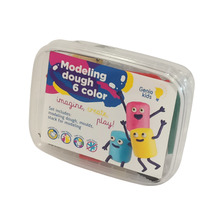 Plastiliin Genio Kids, 6 värvi vormidega