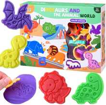 Plastiliini komplekt Jokomisiada, dinosaurused, 400 g