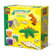Plastiliin Ses creative dough dinosaurs wooden skeletons s00418