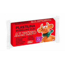 Plastiliin Alpino, 50 g, punane