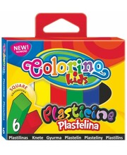 Plastiliin Colorino 57400PTR, ruut, 6 värvi