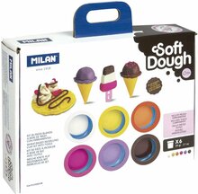 Plastiliin Milan jäätis, 6 värvi x 59 g, tarvikutega