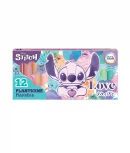 Plastiliin Disney Stitch Pastel, 12 värvi