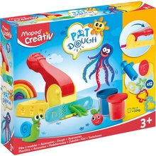 Plastiliin Maped Creativ 907215, 4 purki x 56 g + 12 tarvikut