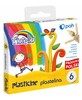 Plastiliin Fiorello, 6 värvi