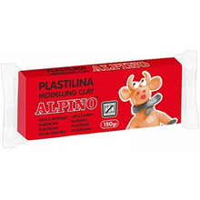 Plastiliin Alpino, 150 g, punane