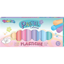 Plastiliin Colorino Pastel, 12 pastelltooni
