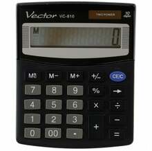 Kontorikalkulaator Vector VC-810, must