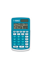 Kalkulaator Texas Instruments TI-106 II, sinine/valge