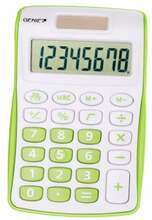 Taskukalkulaator Genie 120 G, roheline/valge