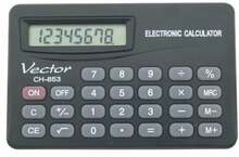 Taskukalkulaator Vector KAV CH-853, must