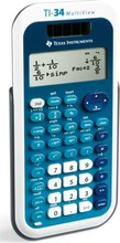 Teaduslik kalkulaator Texas Instruments TI-34 MultiView, sinine/valge