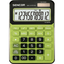 Lauakalkulaator Sencor SEC 372GN, must/roheline