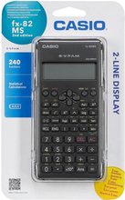 Teaduslik kalkulaator Casio FX-82MS-2, must, 77 x 14 x 162 mm