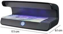 Rahadetektor Safescan 55 LED UV, 250-08945, must