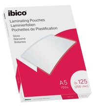 Lamineerimiskile Ibico A5, 154 x 216 mm, 125 mikronit, läikiv, 100 tk