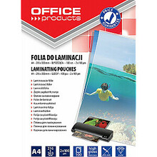 Lamineerimiskile Office Products A4, 100 mikronit, 100 tk
