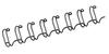 Metallspiraalid Fellowes, 10 mm, must, 100 tk
